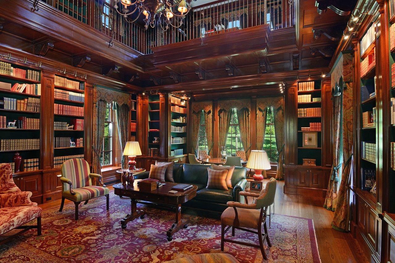 Westchester County Mansion Library 01.jpg
